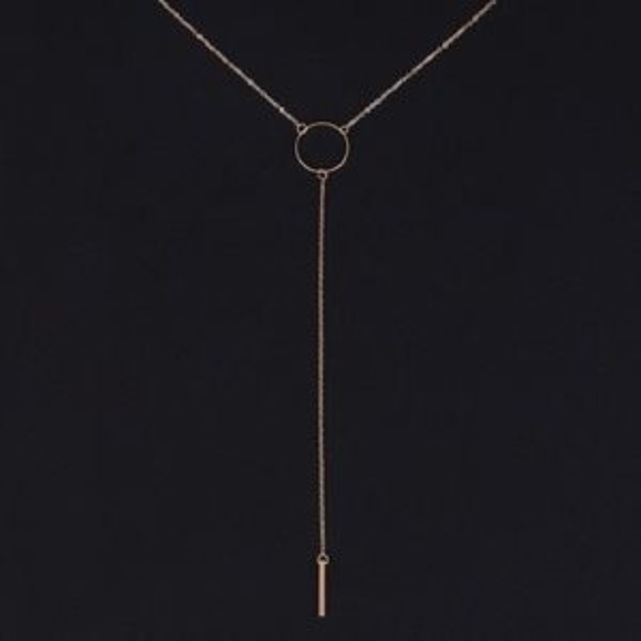 3/$30 Circle Long Necklace - Picture 2 of 3